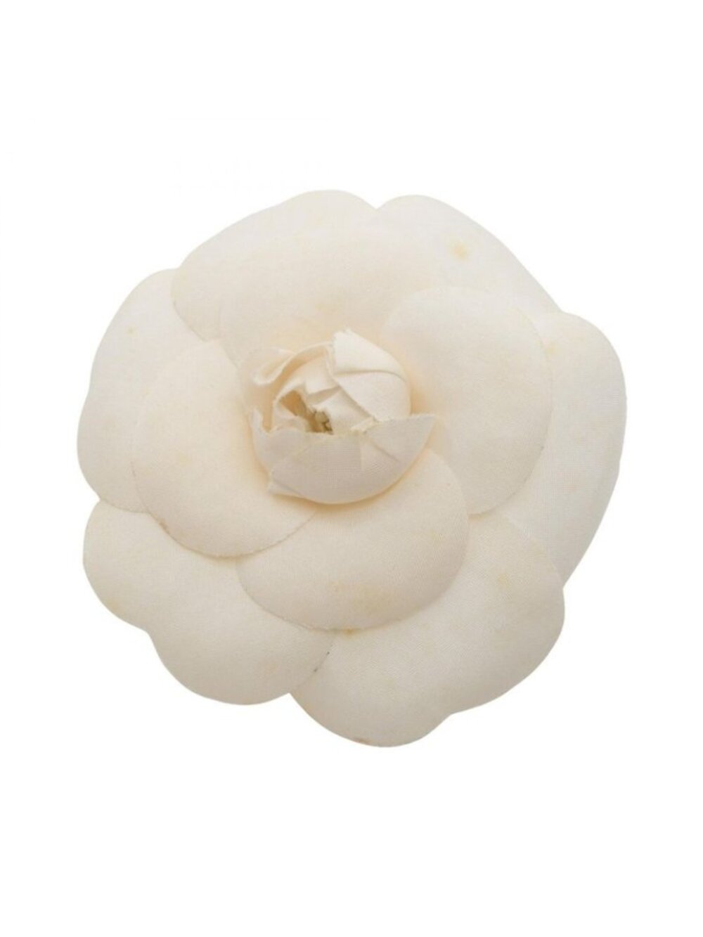 Chanel Brooch Camellia White
